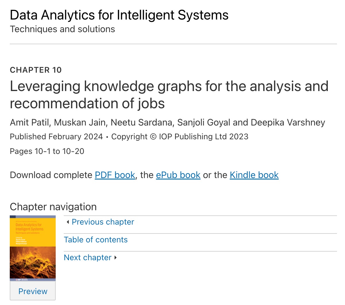 Data Analytics for Intelligent Systems: Leveraging Knowledge Graphs - image 4